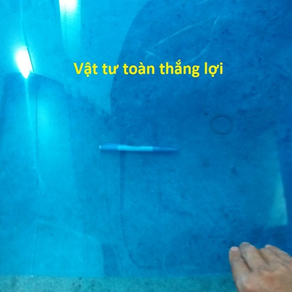 (Khổ cao 1,22 M x 8dem ) Tấm tôn nhựa Poly lấy ánh sáng MÀU XANH che nắng mưa