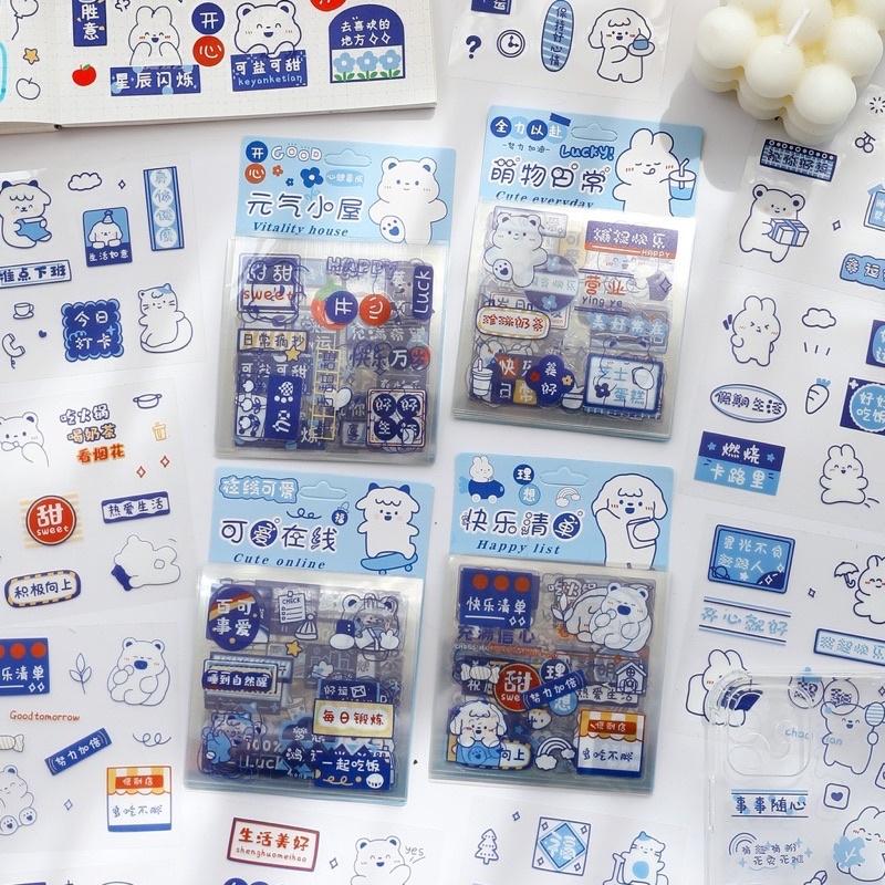 Set 20 Miếng Sticker Ảnh Thiết Kế 4 Kiểu Độc Đáo Dễ Thương