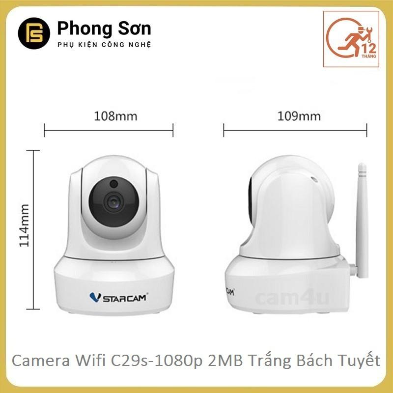 Camera Wifi IP C29s FHD 1080p Vstarcam ( Trắng Bạch Tuyết