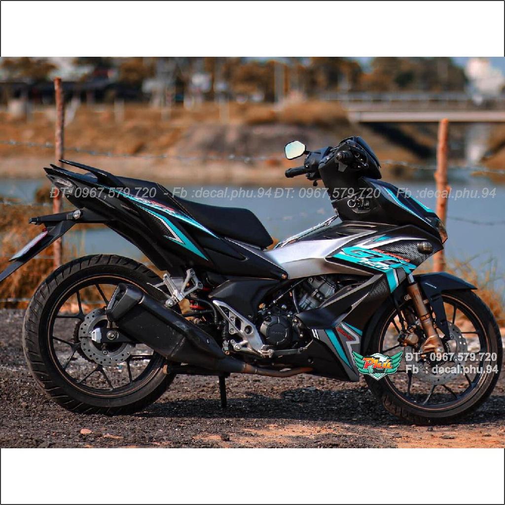 Tem Rời Winner X GTr xanh đen lục bảo