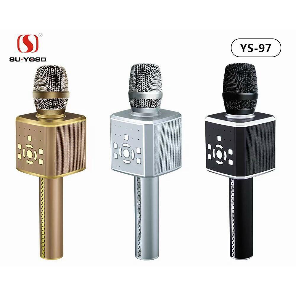 Micro kèm loa Karaoke Bluetooth Không Dây YS 97 cao cấp bass chuẩn không rè bảo hành 12 tháng