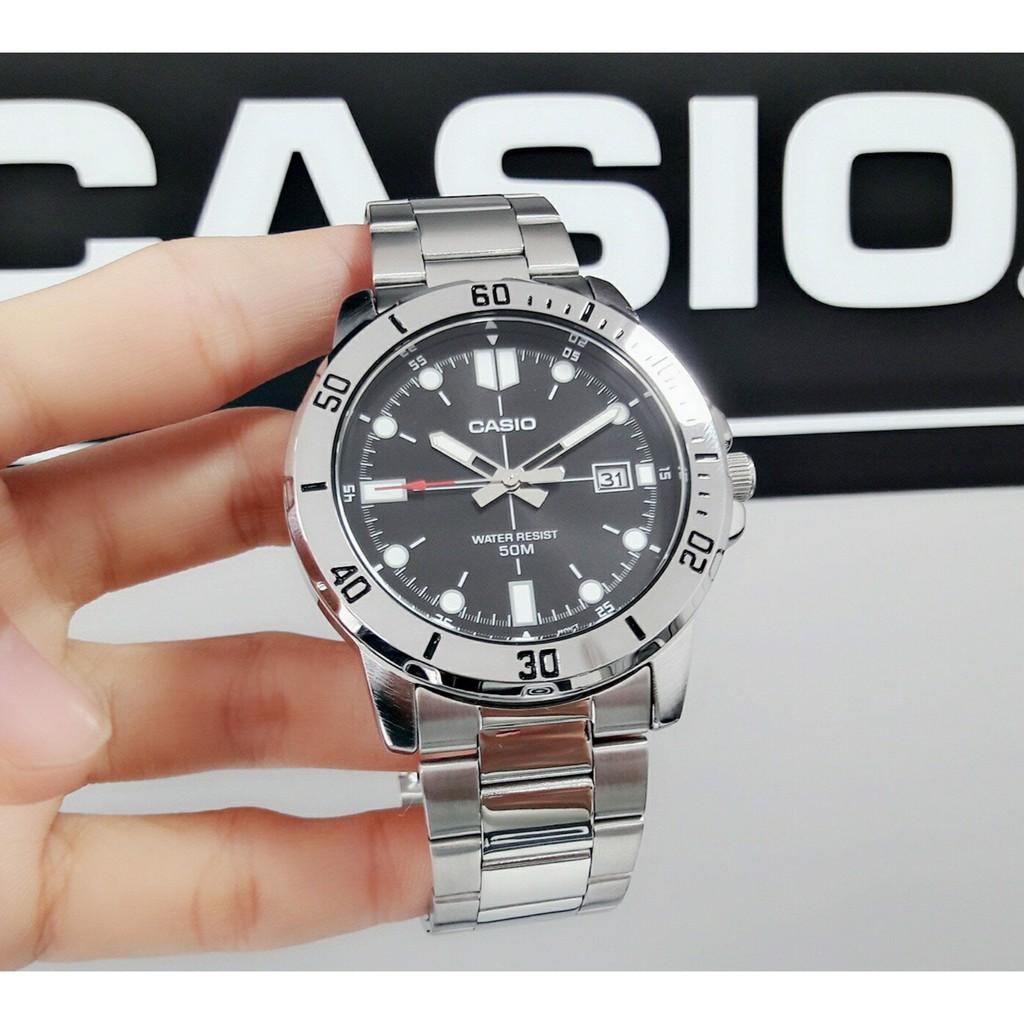 Đồng Hồ Nam Dây Thép Không Gỉ Casio MTP-VD01D-1EVUDF