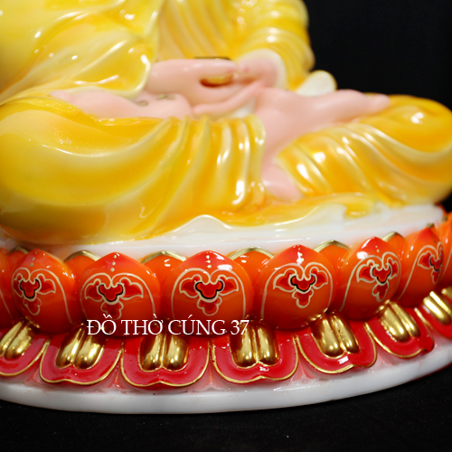 TƯỢNG BỔN SƯ THÍCH CA ÁO VÀNG NGỒI TÒA SEN