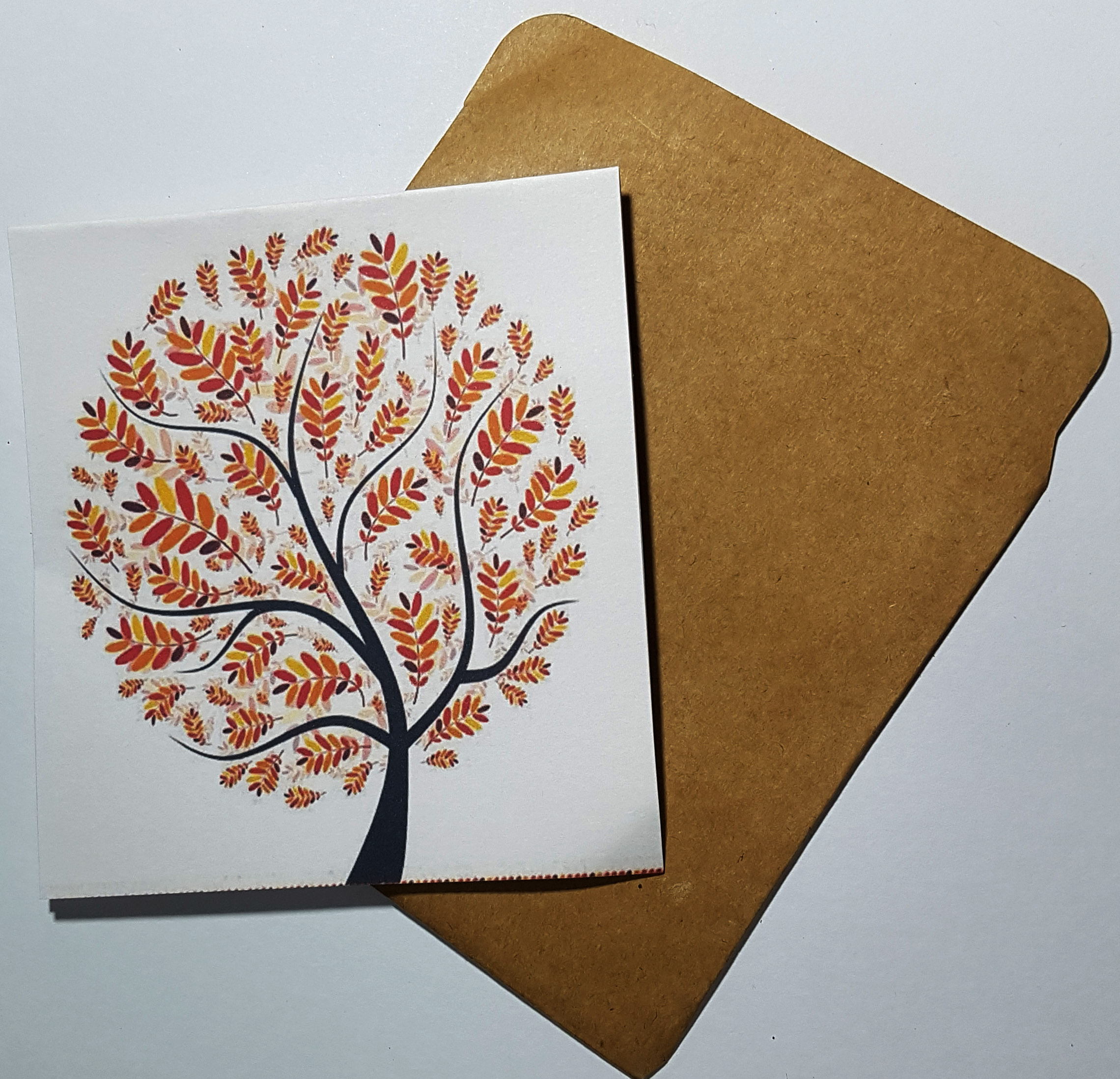 Thiệp in hình cây phong cách làm card quà cám ơn ,chúc mừng sinh nhật và giử tặng người thân yêu.