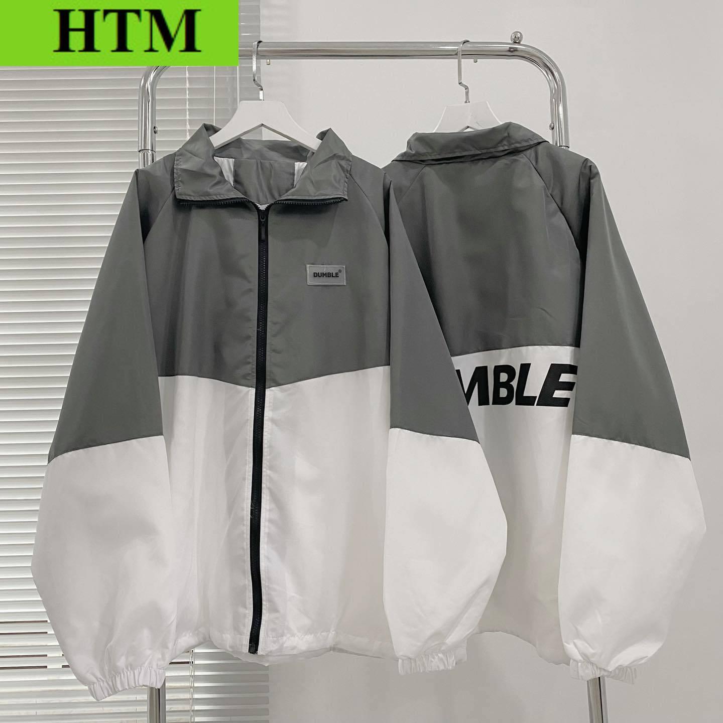 [HOT TREND] Áo Khoác Dù 2 Lớp Có Form Rộng Tông Màu In Logo DUMBLE, Có Chống Nắng Chất Dù Mát Mẻ Cổ Gấp Siêu Đẹp 2023 HTM FASHION - Grey