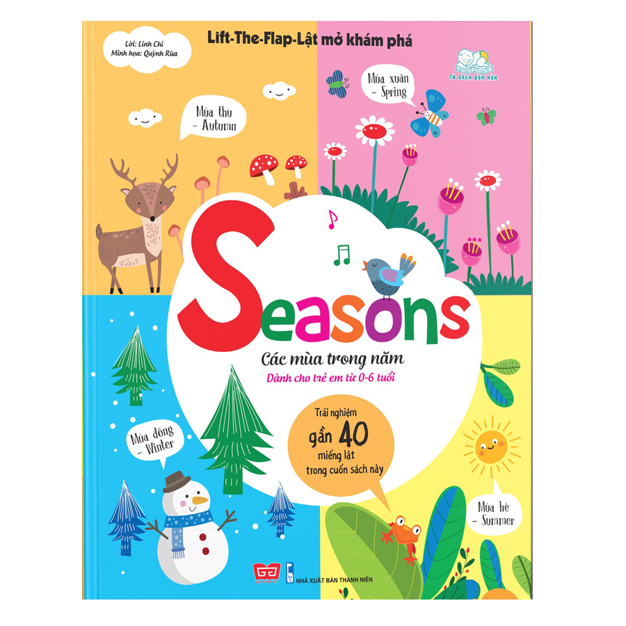 Sách Tương Tác - Lift-The-Flap-Lật mở khám phá - Seasons - Các mùa trong năm