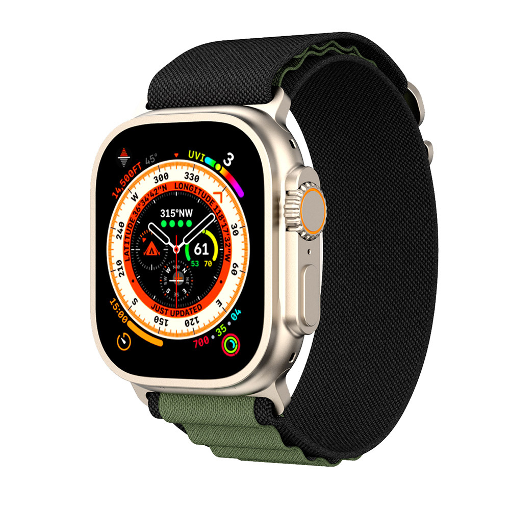 Dây Nylon Khóa G cho Apple Watch Series 1/2/3/4/5/6/7/8/9/SE1,2 &amp; Apple Watch Ultra 1/2 Size 38/40/41/42/44/45/49mm - Hàng Nhập Khẩu