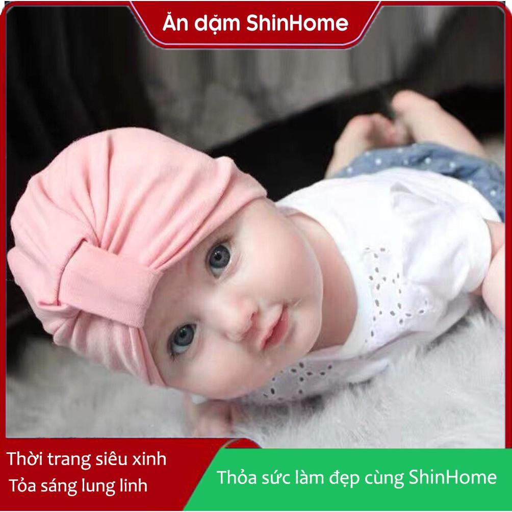 Mũ Turban đội đầu cho bé màu sắc xinh 0-1 tuổi