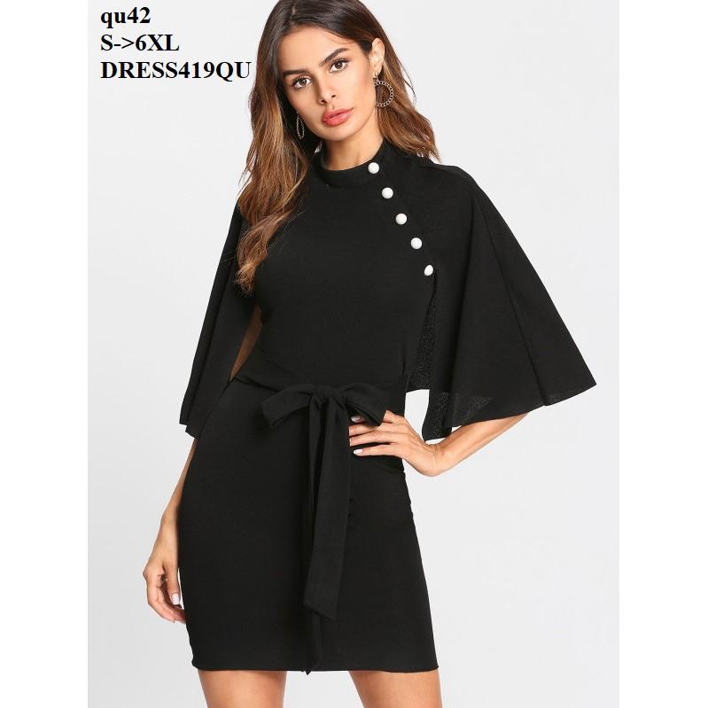 DRESS335 ĐẦM ÔM TAY CÁNH DƠI