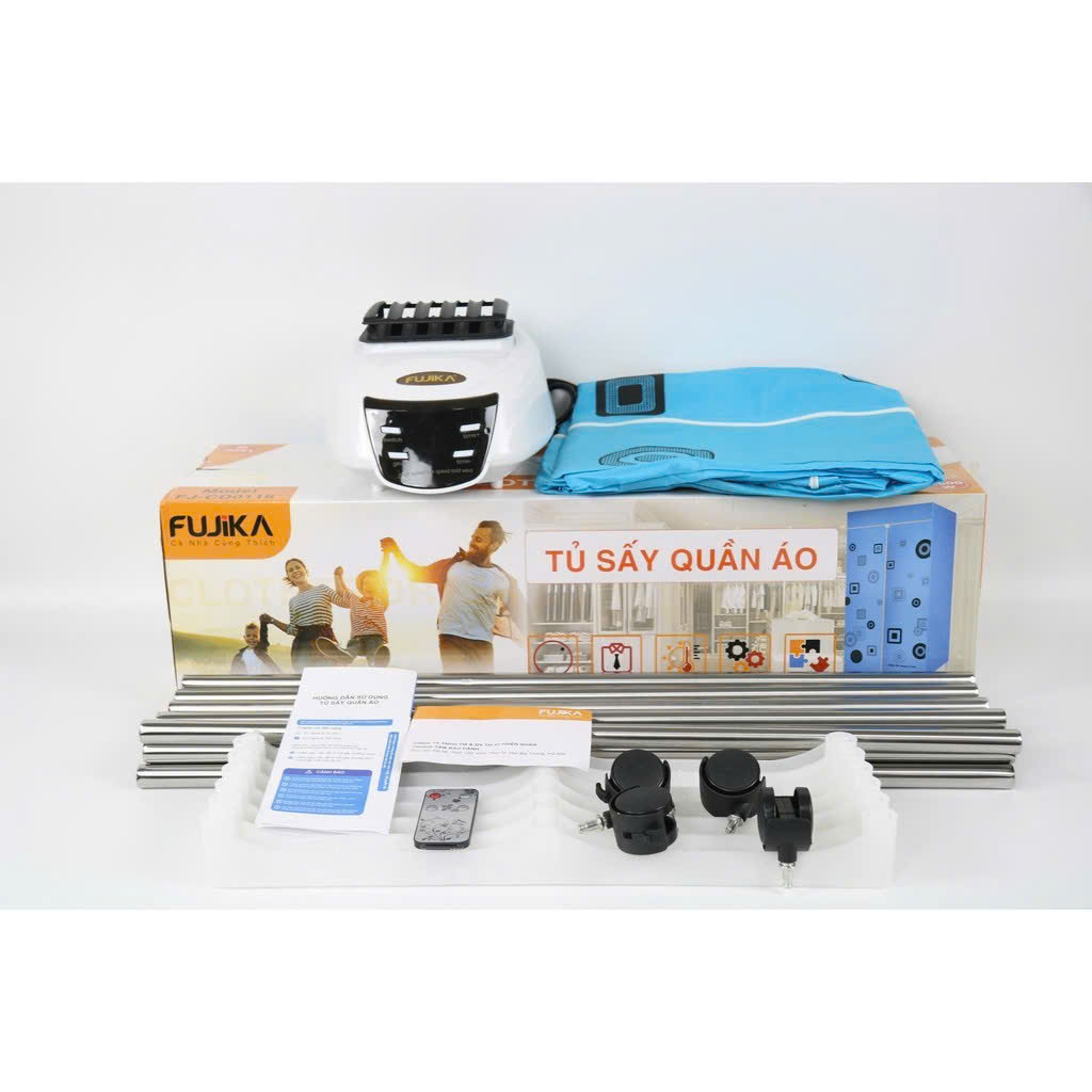 Tủ Sấy Quần Áo Fujika FJ-CD0116 Có Điều Khiển Từ Xa Diệt Khuẩn Chống Mốc Tiết Kiệm Điện Năng Công Suất