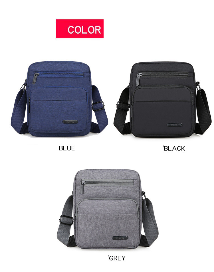 Túi Đeo Chéo Nam Oxford Túi Bố Cao Cấp Nhiều Ngăn Chống Thấm Nước, Túi Đeo Vai Phong Cách Thời Trang Hàn Quốc Dành Cho Người Đi Làm, Học Sinh, Sinh Viên,Người Đi Chơi, Đi Du Lịch 