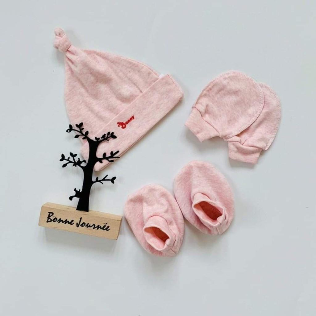 Set Mũ Bao Tay Chân Cotton Cho Bé Sơ Sinh, An Toàn Cho Bé, Mềm Mịn, Thấm Hút Mồ Hôi