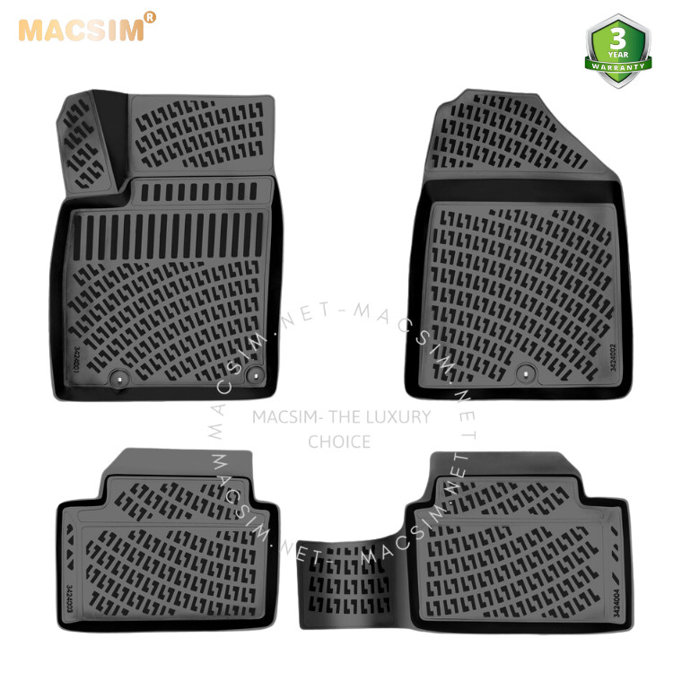 Thảm lót sàn ô tô nhựa TPU Silicon Hyundai Kona 2017- Nhãn hiệu Macsim