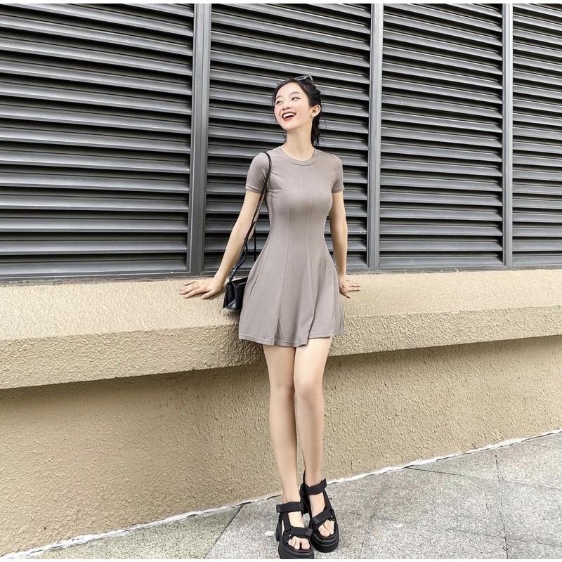 Đầm thun cổ tròn 3m