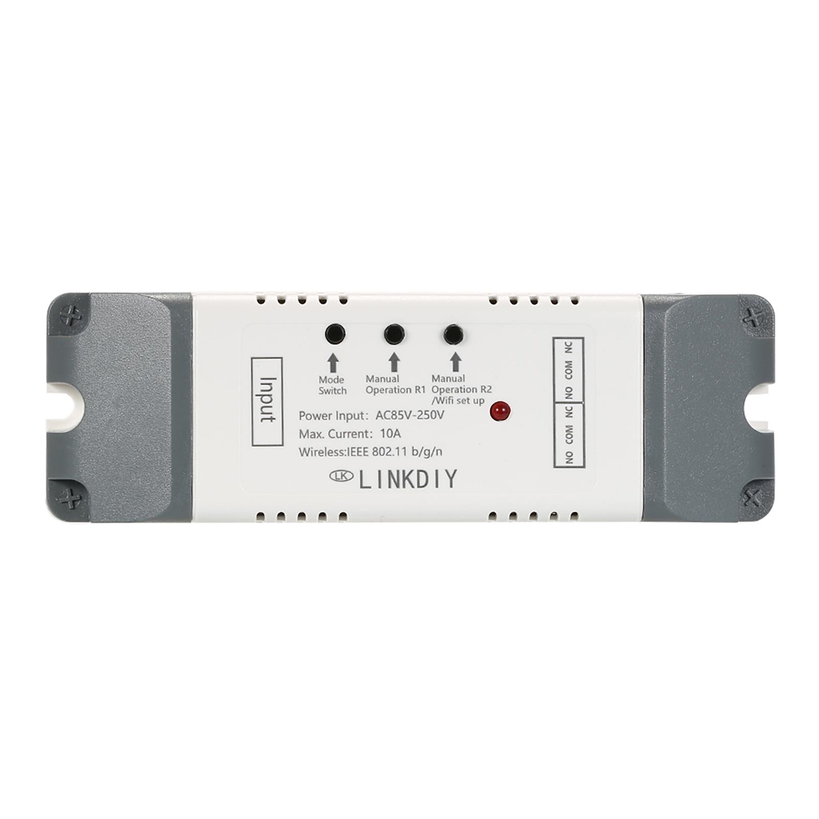 EWeLink Smart Wifi Switch Universal Module 2CH AC85-250V Wireless Switch Timer Phone APP Remote Control Compatible with "Amazon" Alexa Google Home Voice Control for Smart Home