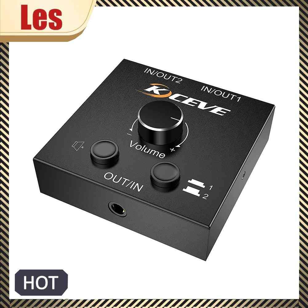 Bộ Chia Âm Thanh 2x1 / 1x2 3.5mm Chất Lượng Cao