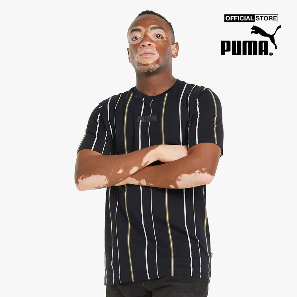PUMA - Áo thun nam ngắn tay Modern Basics Striped 847408-01
