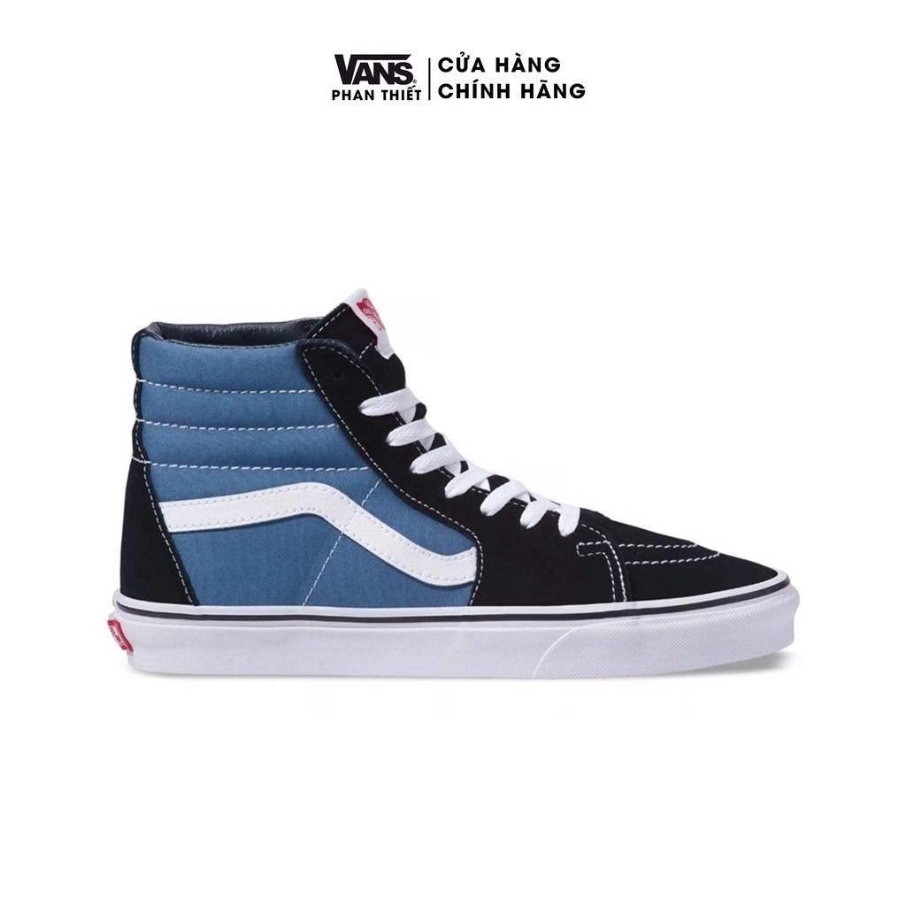 Giày Sneaker Vans Unisex cổ cao màu đen cổ điển - Vans Sk8 Hi Black White - VN000D5IB8C