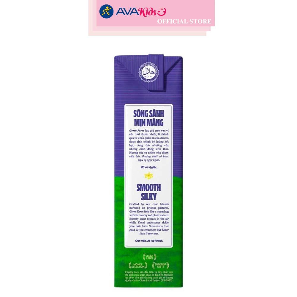 Thùng 48 hộp sữa tươi tiệt trùng Vinamilk Green Farm rất ít đường 180 ml (từ 1 tuổi)