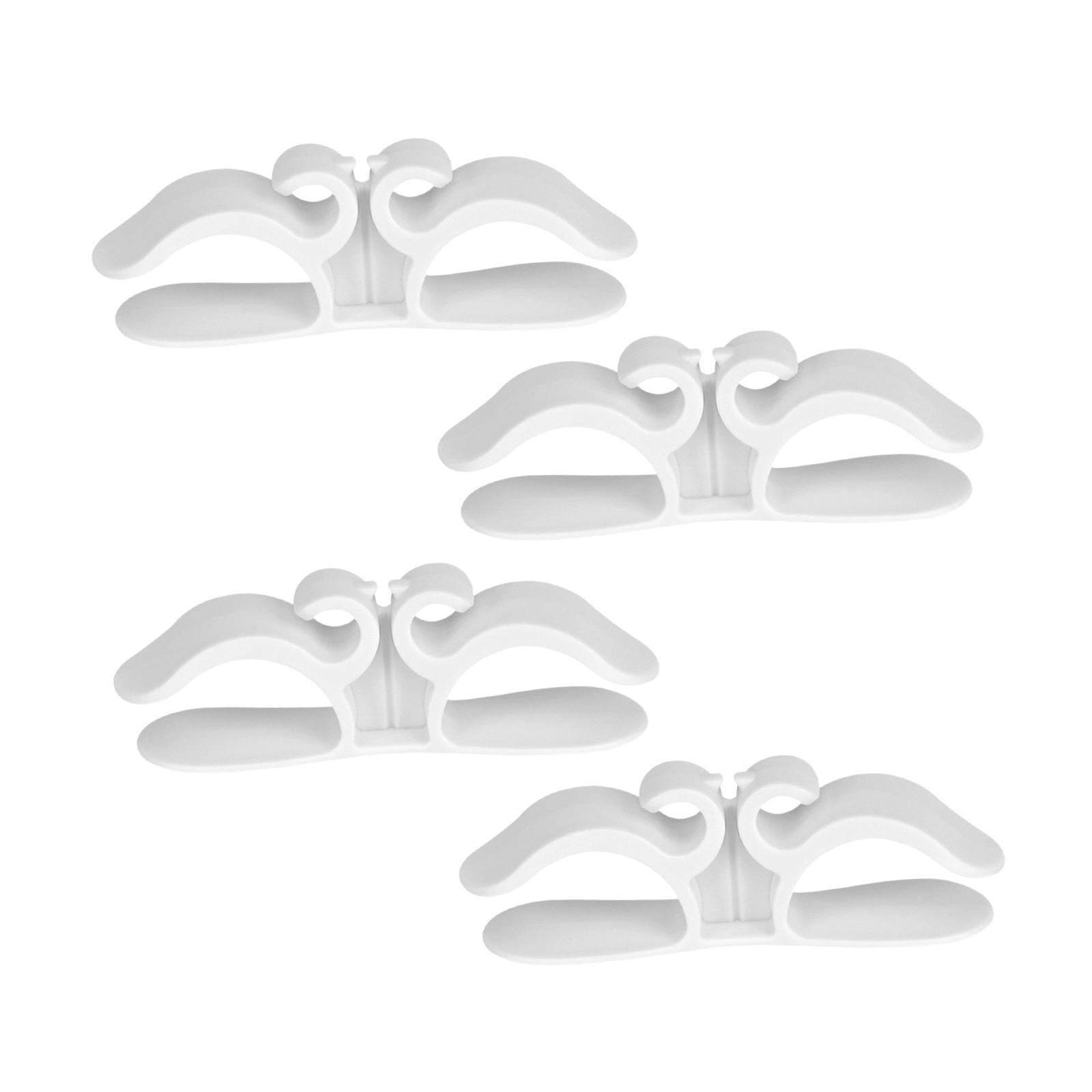 4x Cable Organizer Wall Mounted Office Cable Clips for Office