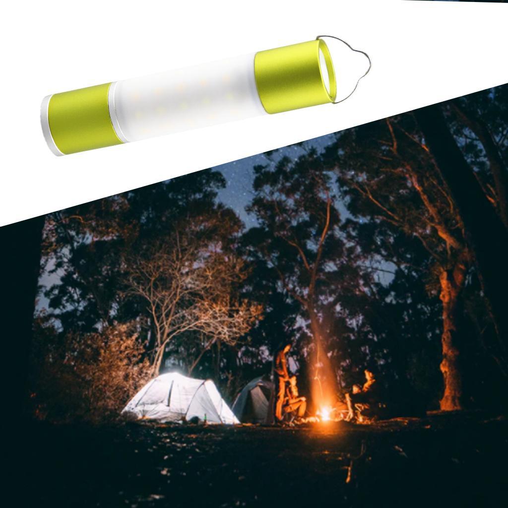 LED Camping Flashlight Rechargeable Picnic Light Hiking Green