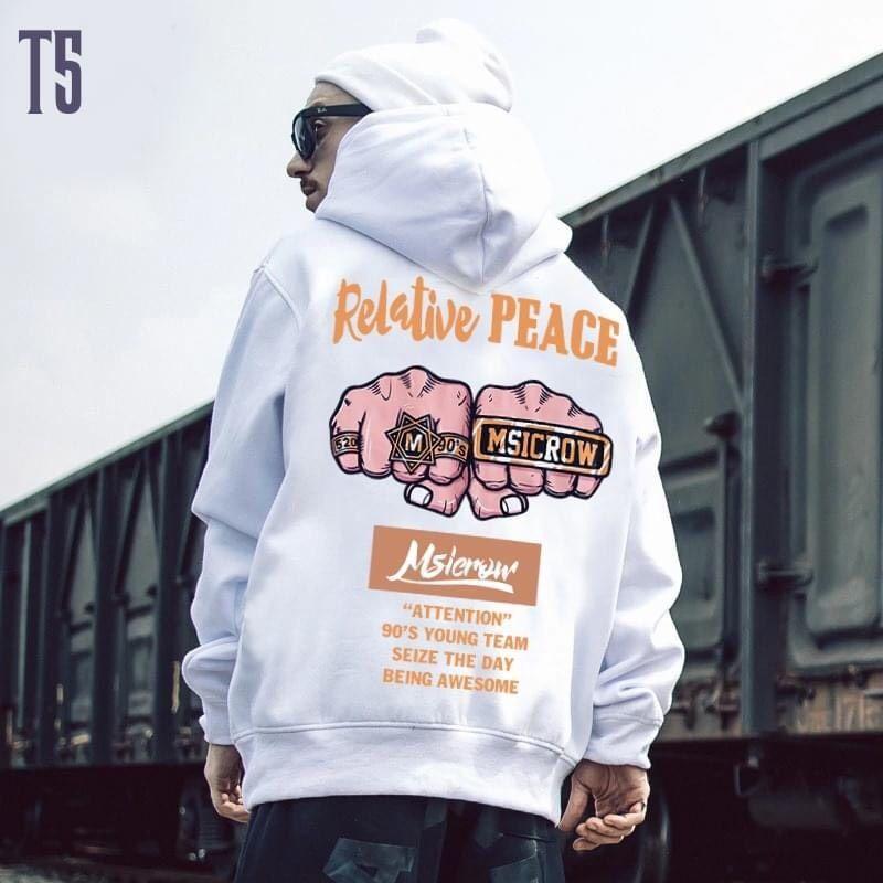 Áo sweater unisex nam nữ hình tay nắm đấm có bigsize vải nỉ bông cao cấp