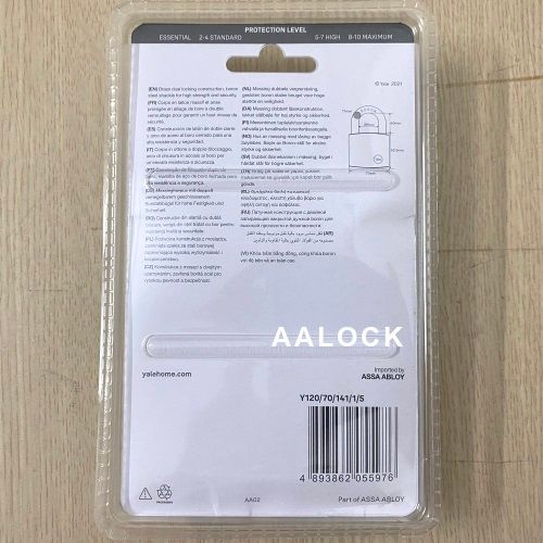 Ổ khoá bấm cỡ to Yale Y120/70/141/1/5 size 70mm- loại khóa chống trộm cao cấp của Mỹ