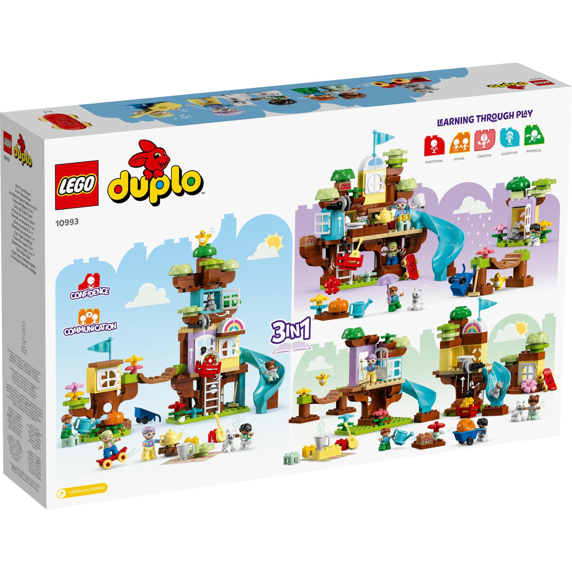 LEGO DUPLO 10993 Đồ Chơi Lắp Ráp Ngôi Nhà Trên Cây 3 Trong 1 (126 chi tiết)