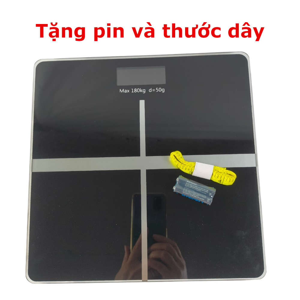 Cân Điện Tử Sức Khỏe - Cân Chữ Thập - Đo Nhiệt Độ Phòng