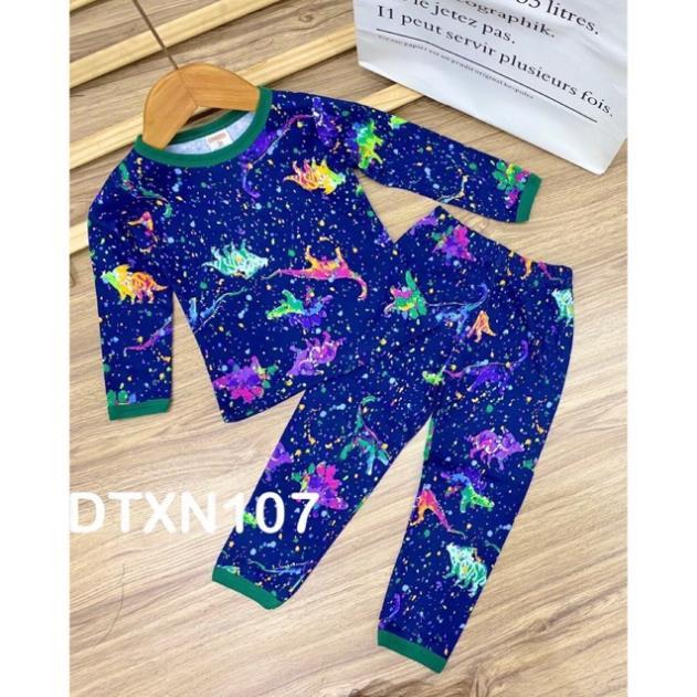 Bộ dài tay thun cotton xuất Nhật cho bé trai từ 10 đến 22kg - pikakids