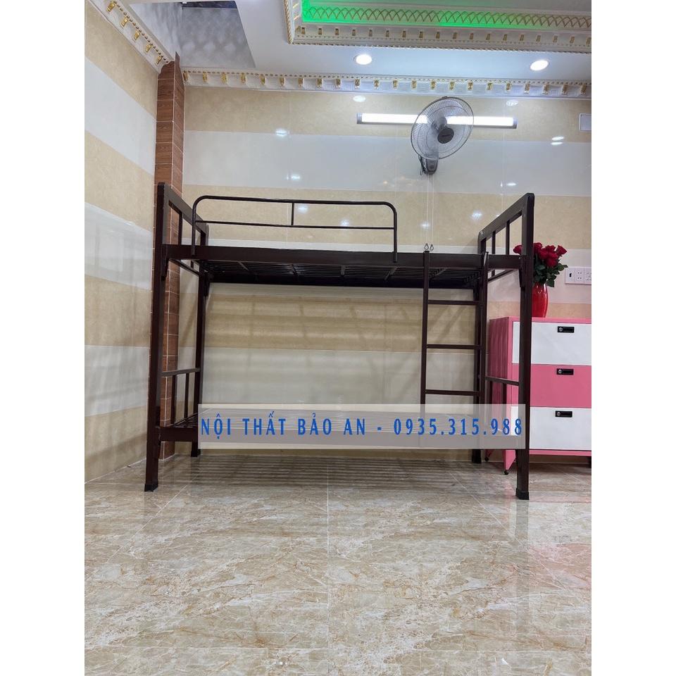 Giường sắt hộp 2 tầng 1m2x1m2( Tầng Dưới – Tầng Trên) Cao cấp BẢO AN
