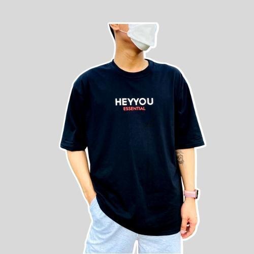 Áo thun đen và trắng form rộng nam nữ