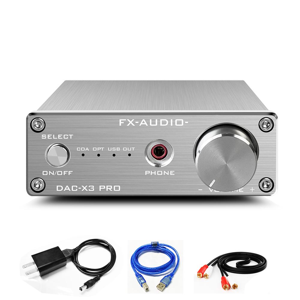 2020 FX-Audio DAC-X3PRO Bộ giải mã âm thanh kỹ thuật số ASRC USB STM32 ES9023 NE5532 Đầu vào USB/Đồng trục/Optical/AUX 24Bit/96KHz DC12V/1A