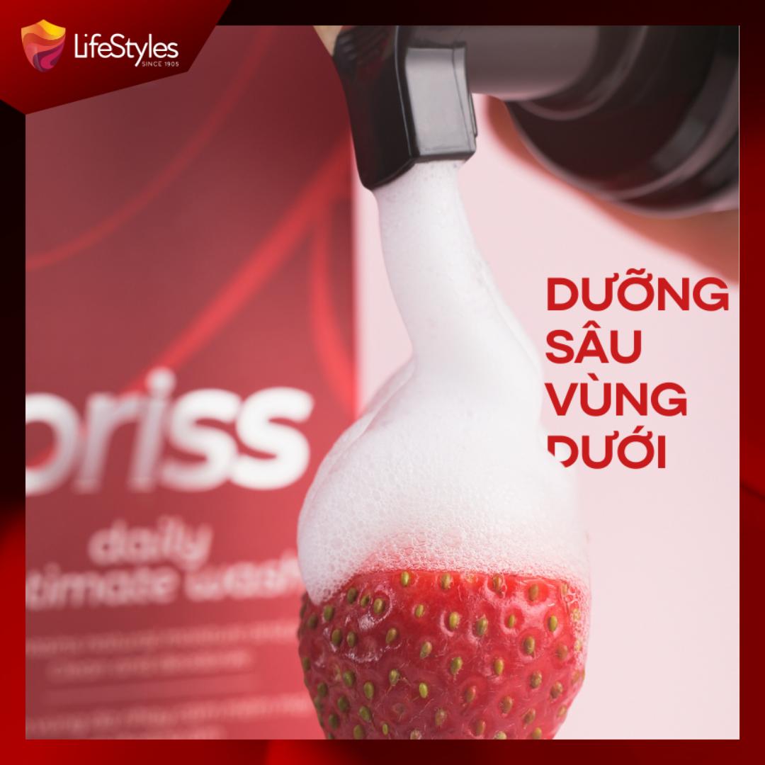 Dung dịch vệ sinh phụ nữ dạng bọt Oriss Daily Intimate Wash hỗ trợ làm sạch dịu nhẹ hương nước hoa 120ml