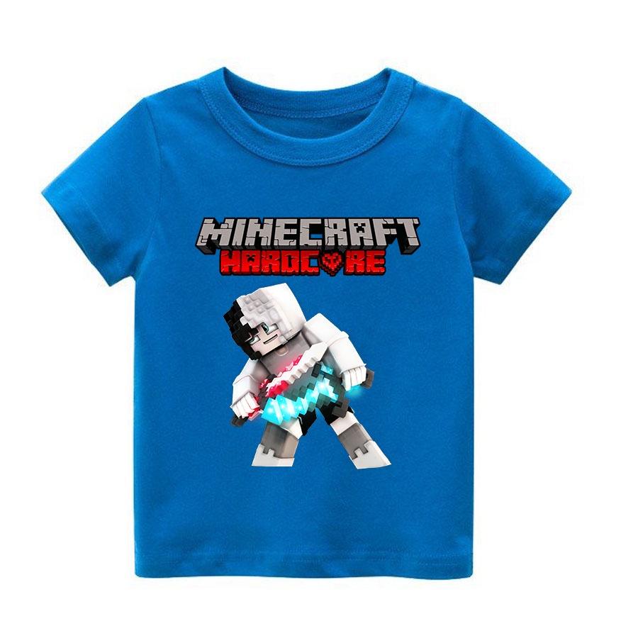 Áo thun trẻ em minecraft 3 Có size người lớn, King Cotton