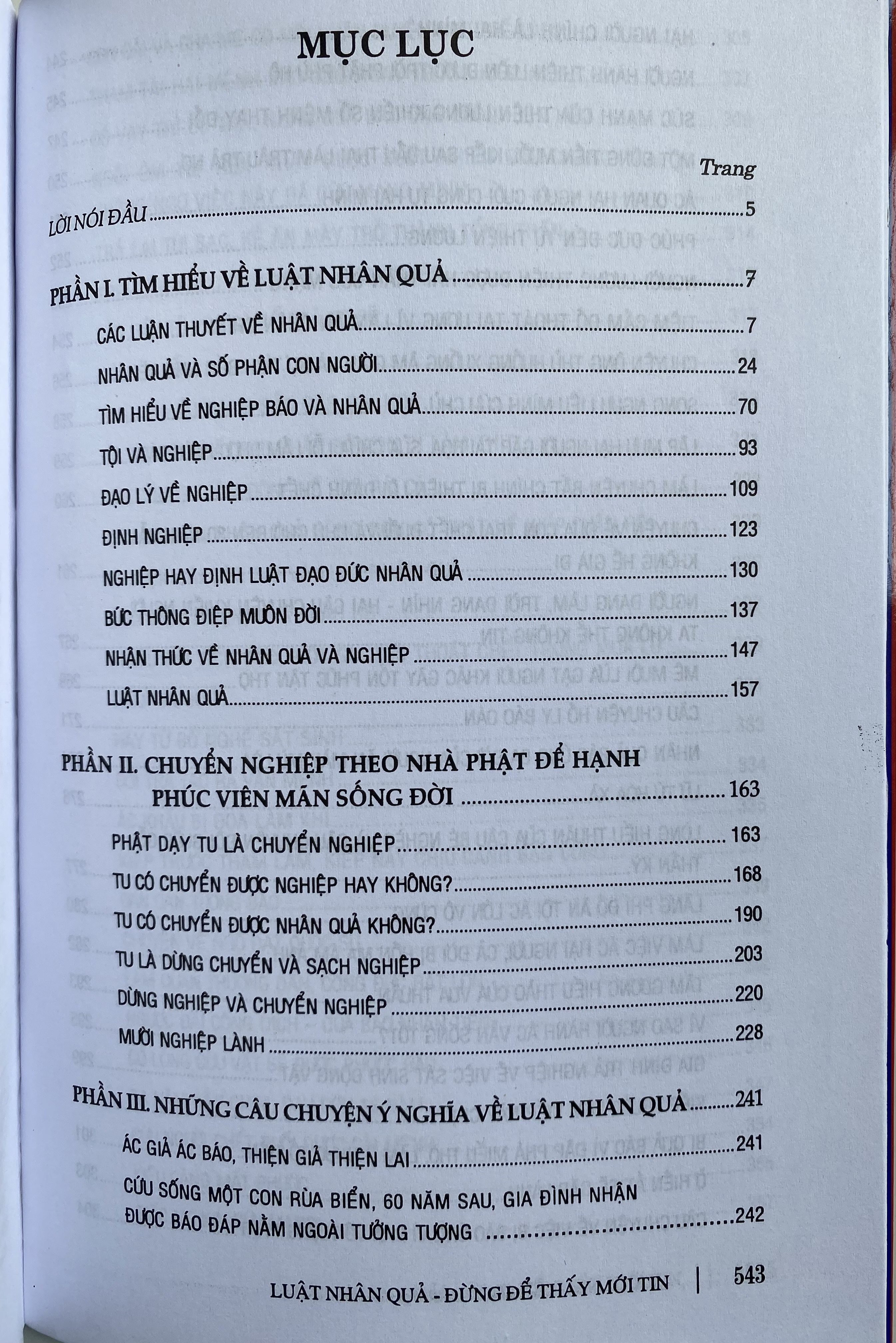 Luật Nhân Quả -Đừng để thấy mới tin