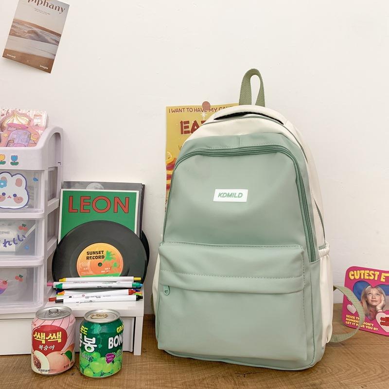 Phong cách mới nhất của ba lô nữ phong cách Harajuku sức chứa lớn phiên bản mới của cặp học sinh cấp hai dành cho học sinh trung học nổi bật ba lô nam màu sắc