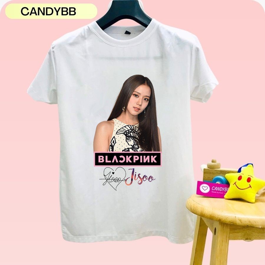 Áo thun BlackPink trẻ em, Áo cổ tròn Black Pink cho bé trai và bé gái size 10kg - 60kg