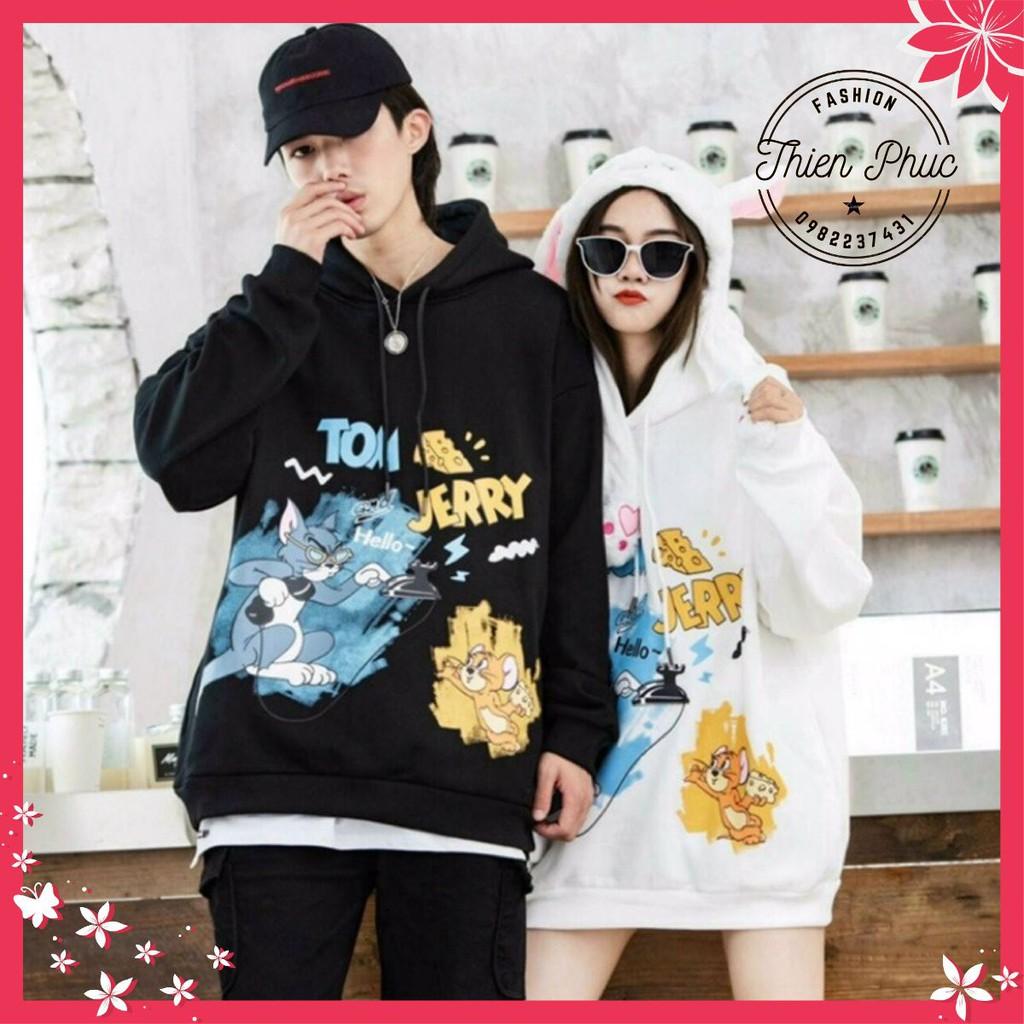 Áo hoodie nam nữ in mèo JERRYKIST
