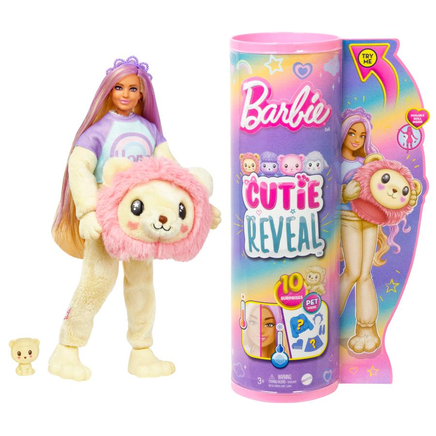 Đồ Chơi Búp Bê Barbie Cutie Reveal - Lion BARBIE HKR06/HKR02