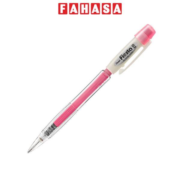 Bút Chì Bấm Fiesta Có Tẩy 0.5 mm - Pentel AX105W-PE - Thân Màu Hồng