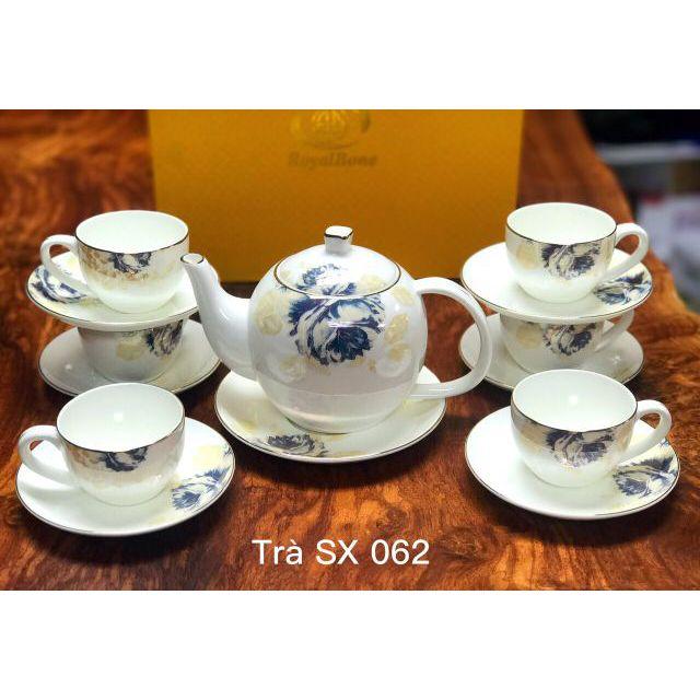 Bộ Ấm Trà Sứ Xương Cao Cấp