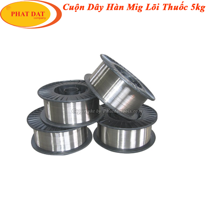 Cuộn Dây Hàn Mig 5kg Lõi Thuốc Không Dùng Khí