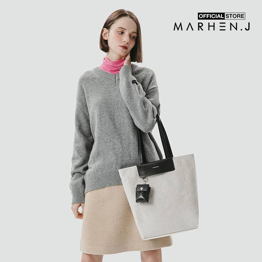 Marhen.J - Túi đeo vai nữ chữ nhật Wheat MJ22DWHEAT-BK