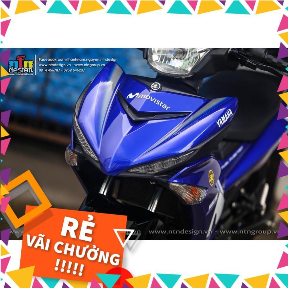 Tem Rời Exciter 150 Mẫu Movistar Trắng Xanh GP