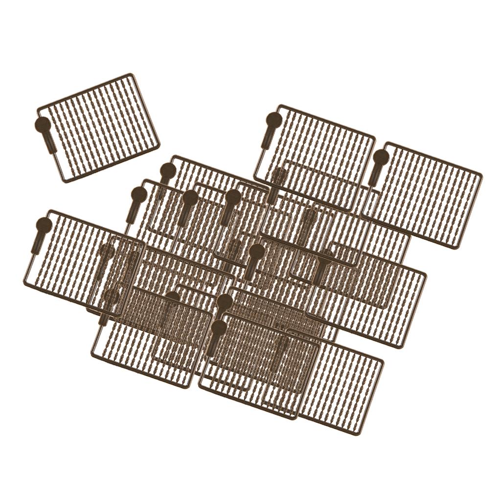 20 Cards 2400Pcs Carp Fishing Hair Rig Boilie Bait Dumbell Stops Stoppers