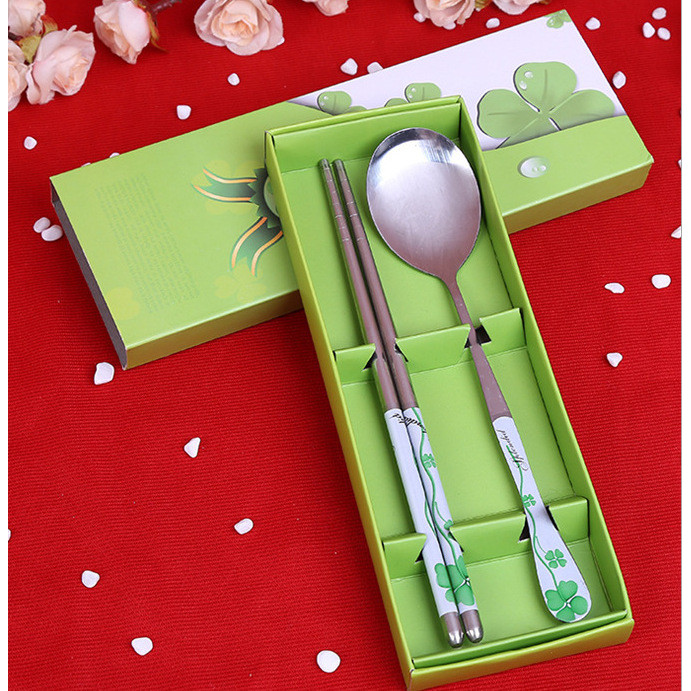 Bộ muỗng đũa cơm trưa văn phòng inox cao cấp, thuận tiện đi du lịch