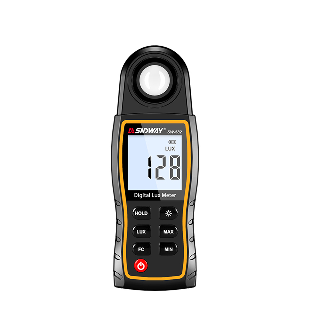 SNDWAY Digital Lux Meter LCD Display Handheld Auto Range Illuminometer Luminometer Photometer Luxmeter Light Meter