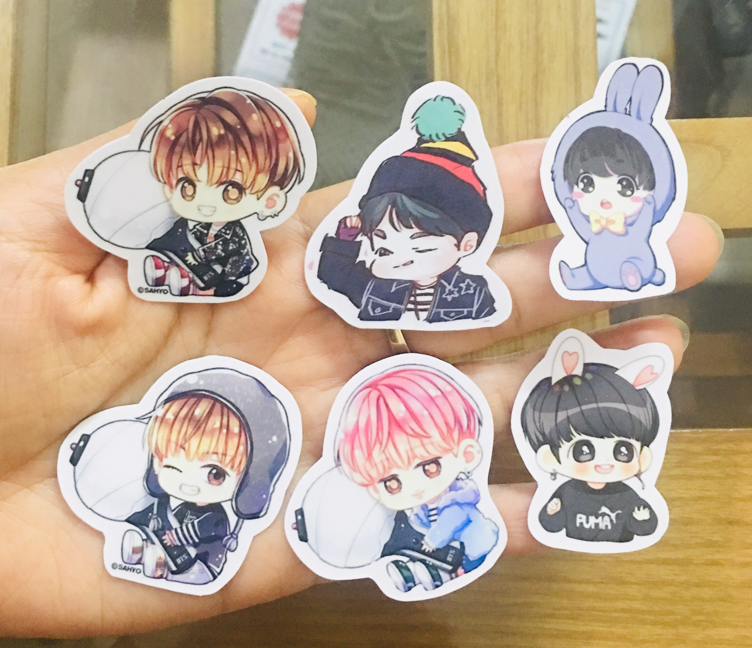 Ảnh sticker BTS thành viên 50 ảnh nhiều mẫu khác nhau