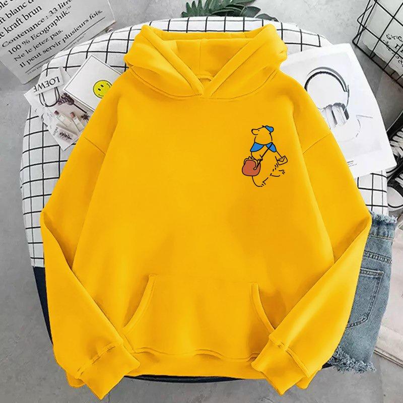 ÁO HOODIE UNISEX IN HÌNH GẤU DỄ THƯƠNG